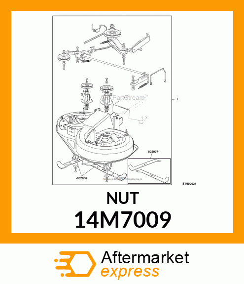 NUT, METRIC, HEX 14M7009