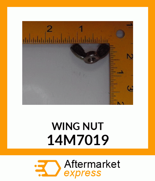 NUT, METRIC FORGED WING 14M7019