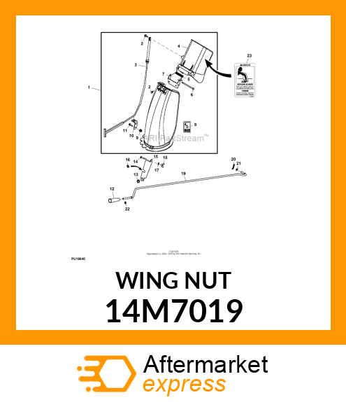 NUT, METRIC FORGED WING 14M7019