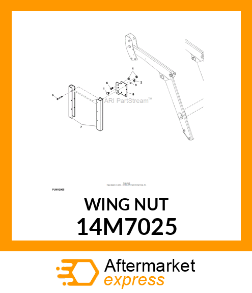 NUT, METRIC FORGED WING 14M7025