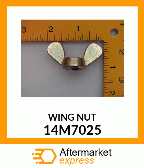 NUT, METRIC FORGED WING 14M7025