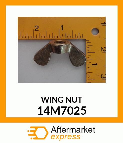 NUT, METRIC FORGED WING 14M7025