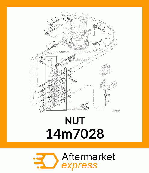 NUT, METRIC, HEX 14m7028