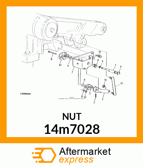 NUT, METRIC, HEX 14m7028