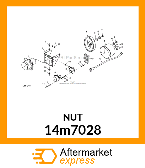 NUT, METRIC, HEX 14m7028