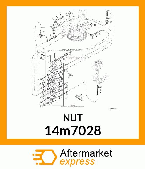 NUT, METRIC, HEX 14m7028