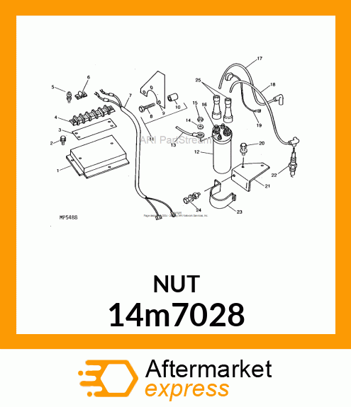 NUT, METRIC, HEX 14m7028