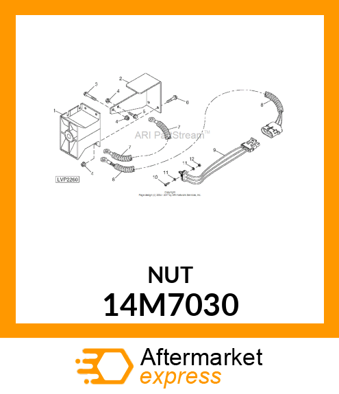 NUT, METRIC, HEX 14M7030