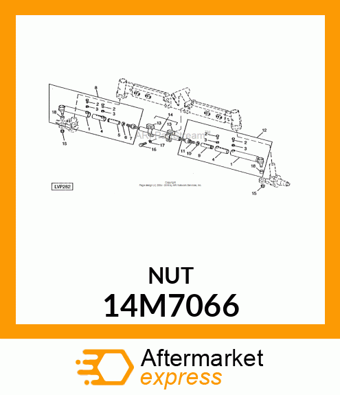 NUT, METRIC, THIN HEX 14M7066