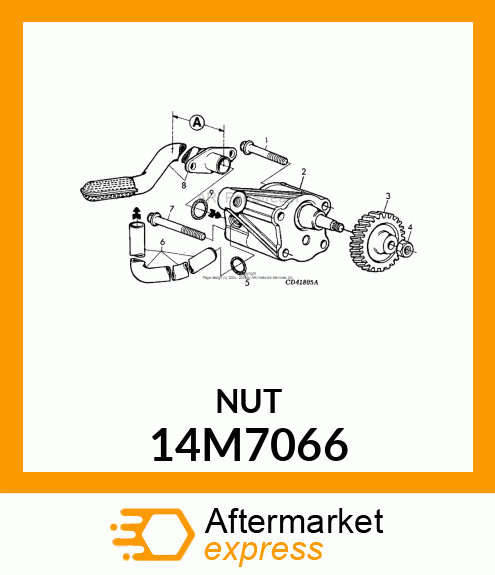 NUT, METRIC, THIN HEX 14M7066