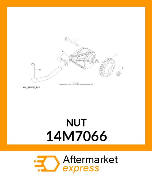 NUT, METRIC, THIN HEX 14M7066