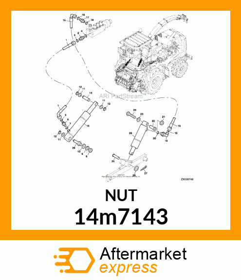 NUT, METRIC, HEX 14m7143