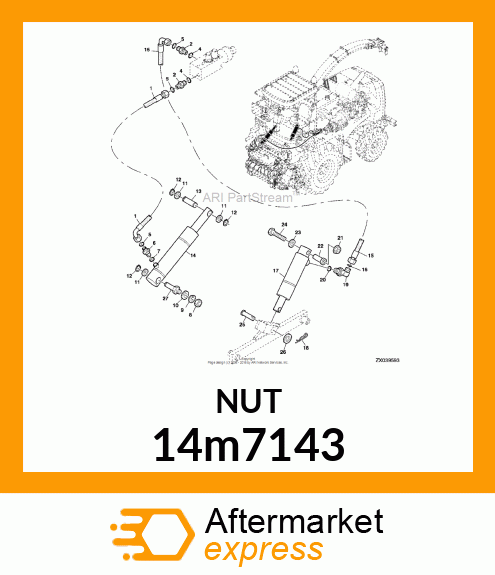 NUT, METRIC, HEX 14m7143