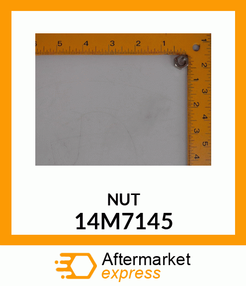 NUT, METRIC, L.H. THREAD HEX 14M7145