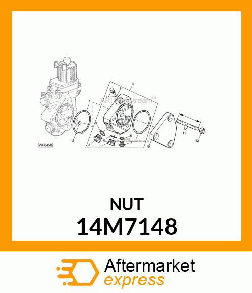 NUT, METRIC, HEX 14M7148