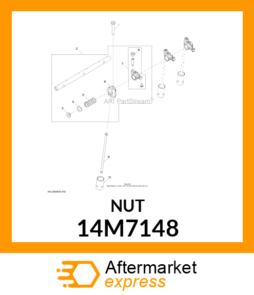 NUT, METRIC, HEX 14M7148