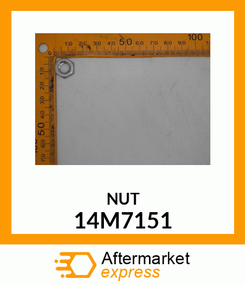 NUT, METRIC, THIN HEX 14M7151