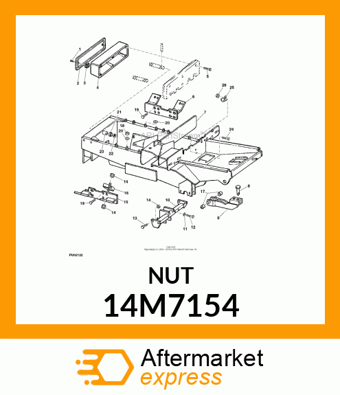 NUT, METRIC, THIN HEX 14M7154