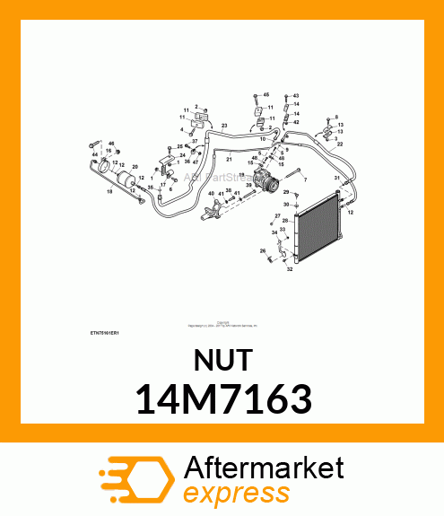 NUT, SQUARE 14M7163