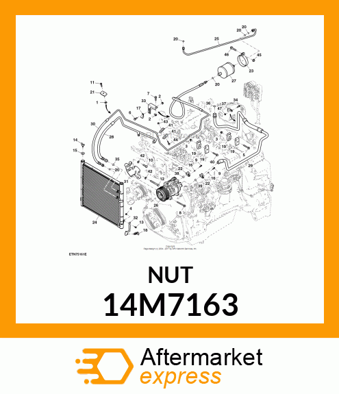 NUT, SQUARE 14M7163