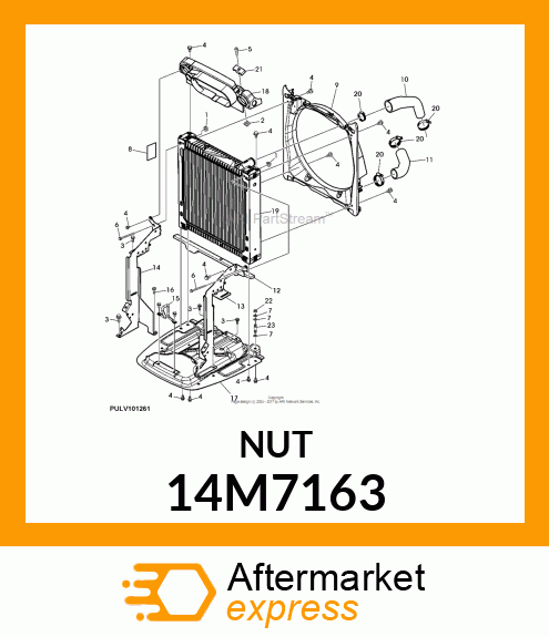 NUT, SQUARE 14M7163