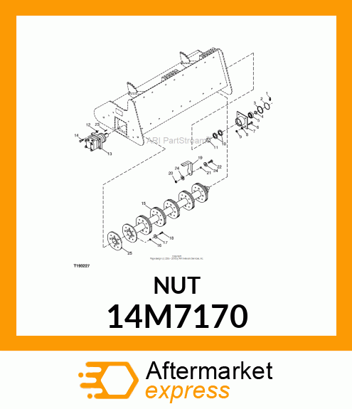 NUT, METRIC, HEX PREVAILING TORQUE 14M7170