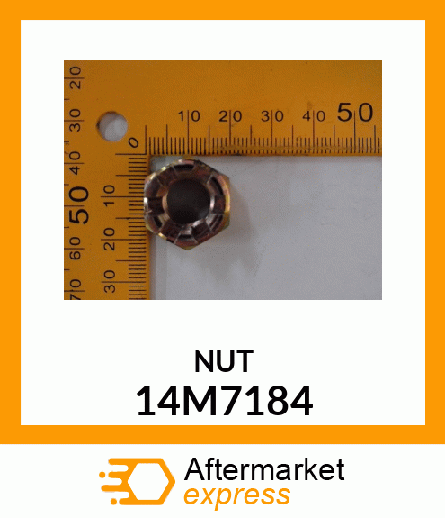 NUT, METRIC HEX SLOTTED 14M7184