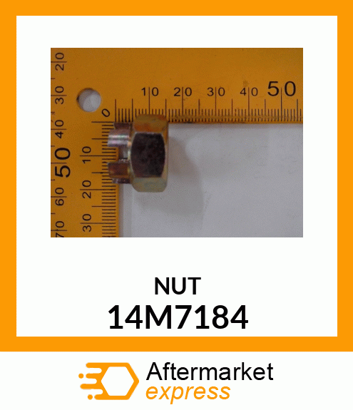 NUT, METRIC HEX SLOTTED 14M7184