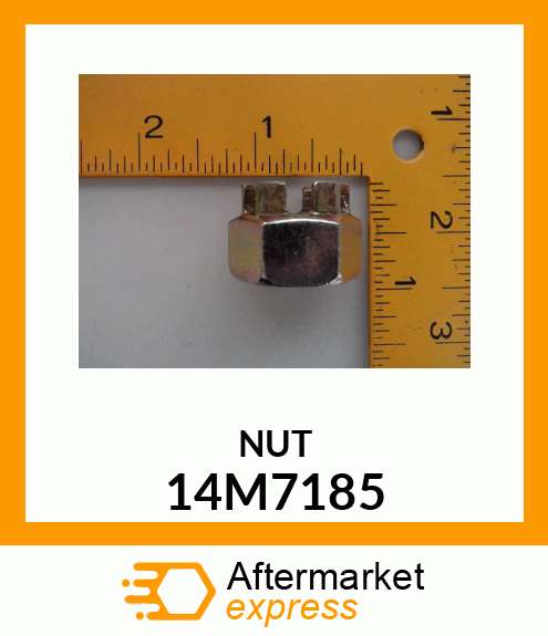 NUT, METRIC HEX SLOTTED 14M7185