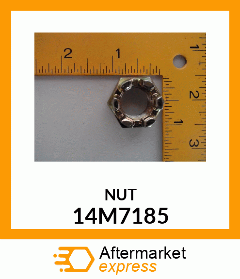 NUT, METRIC HEX SLOTTED 14M7185