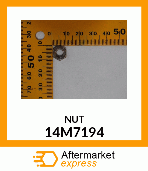 NUT, METRIC, THIN HEX 14M7194