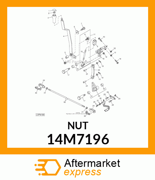 NUT, METRIC, HEX 14M7196