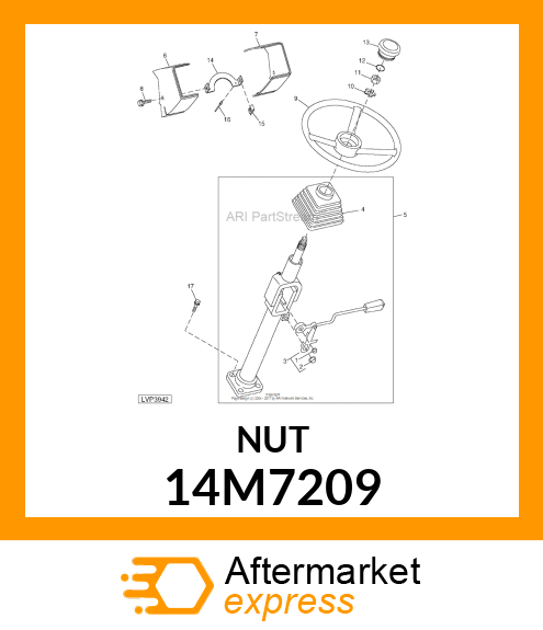 NUT, METRIC, THIN HEX 14M7209