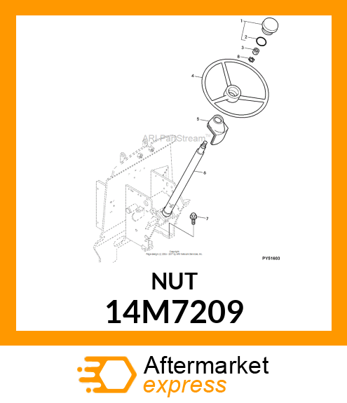 NUT, METRIC, THIN HEX 14M7209