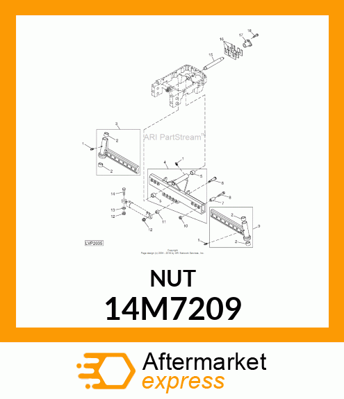 NUT, METRIC, THIN HEX 14M7209