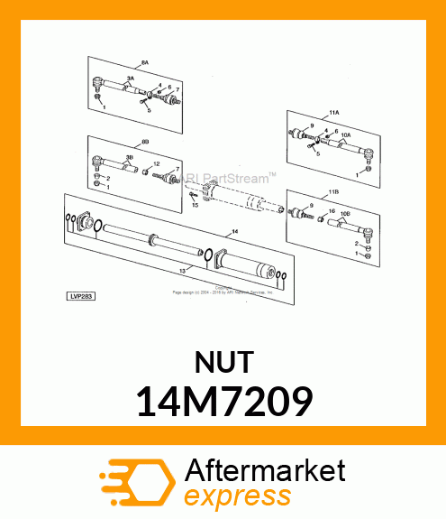 NUT, METRIC, THIN HEX 14M7209