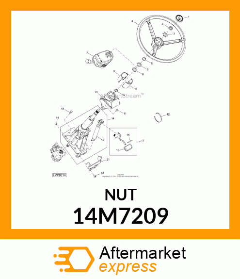 NUT, METRIC, THIN HEX 14M7209