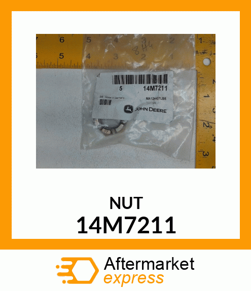 NUT, METRIC, THIN HEX SLOTTED 14M7211