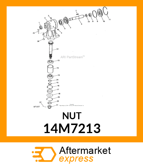 NUT, METRIC HEX SLOTTED 14M7213