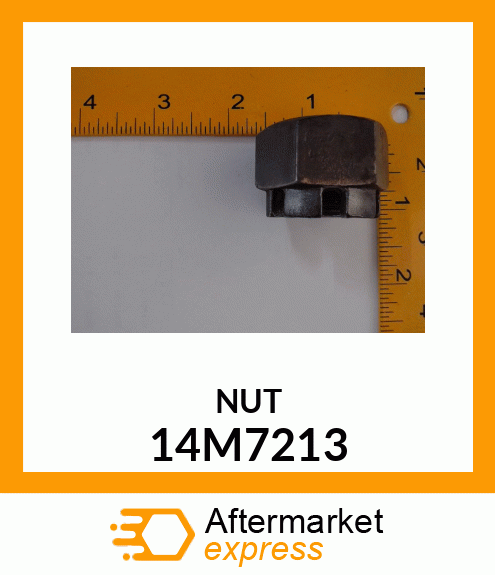 NUT, METRIC HEX SLOTTED 14M7213