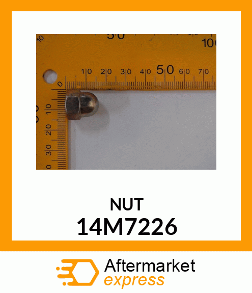 NUT, METRIC, HEX CROWN 14M7226