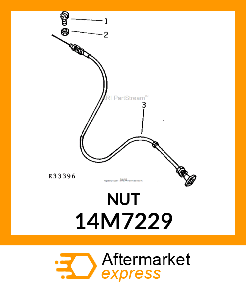 NUT, METRIC, THIN HEX 14M7229