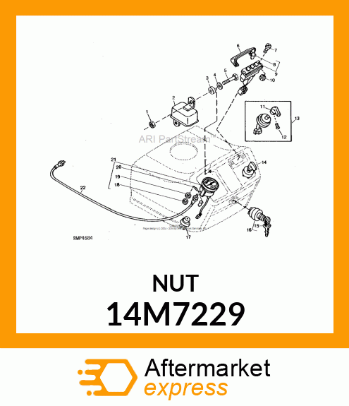 NUT, METRIC, THIN HEX 14M7229