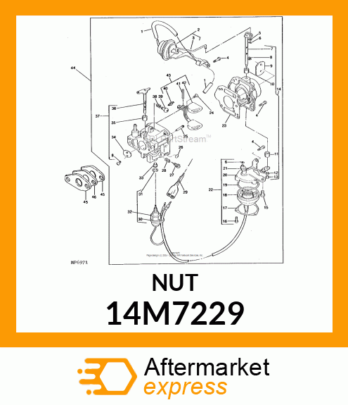 NUT, METRIC, THIN HEX 14M7229