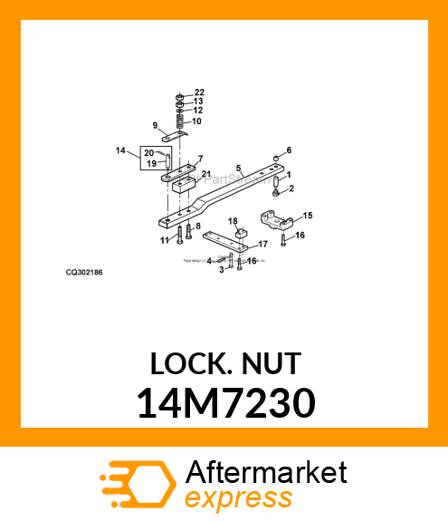 NUT, METRIC, HEX PREVAILING TORQUE 14M7230