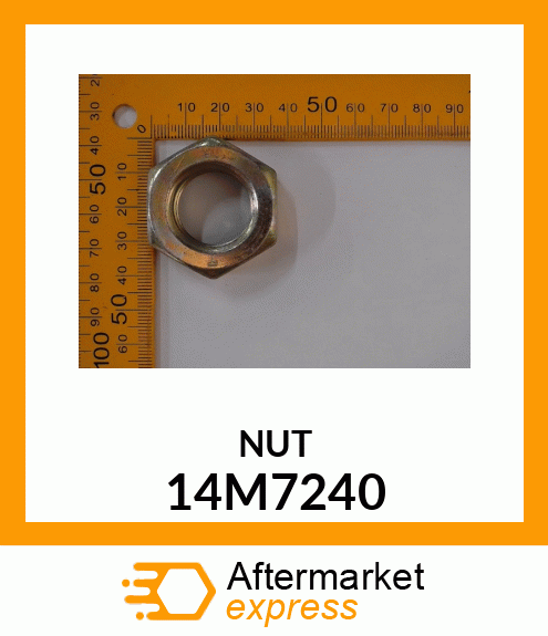 NUT, METRIC, THIN HEX 14M7240