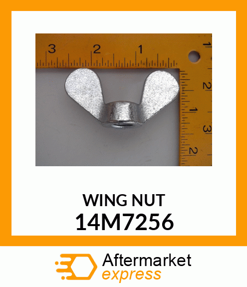 NUT, METRIC FORGED WING 14M7256