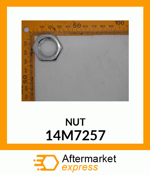 NUT, METRIC, THIN HEX 14M7257