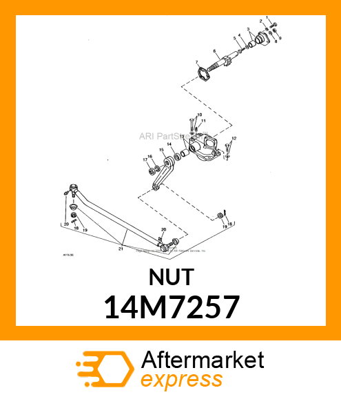 NUT, METRIC, THIN HEX 14M7257