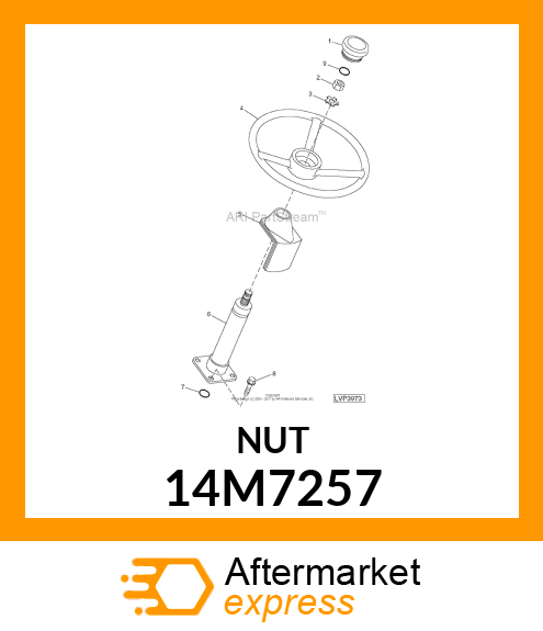 NUT, METRIC, THIN HEX 14M7257